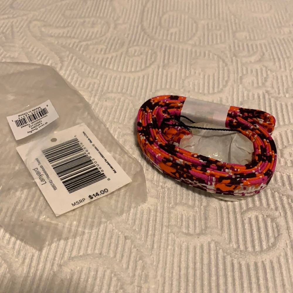 Vera Bradley Houndstooth Plaid Lanyard